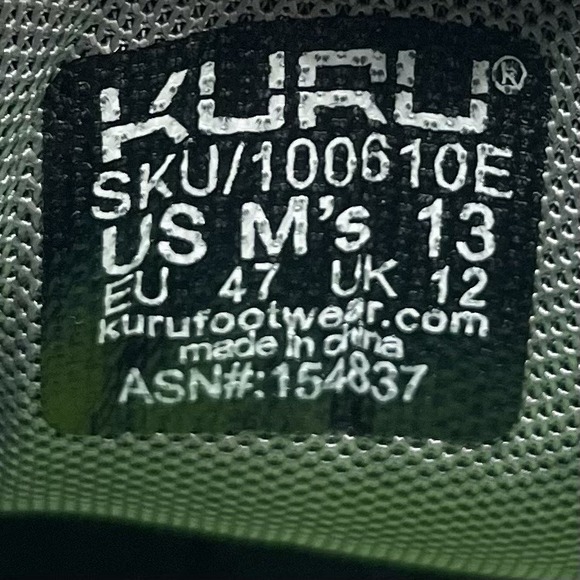 Kuru Chicane Sneakers Mens 13 Brown Blue Athletic Running Suede Shoes - Picture 8 of 10